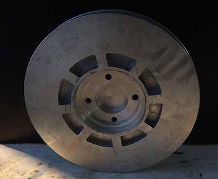 PULLEY Φ350 OF DIAMOND WIRE CUTTING MACHINE DIVISIBLE B' VIEW